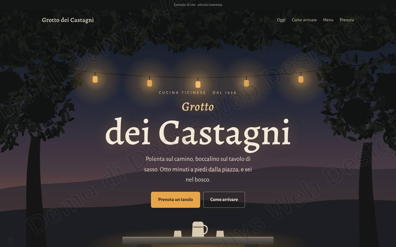 Grotto dei Castagni su computer